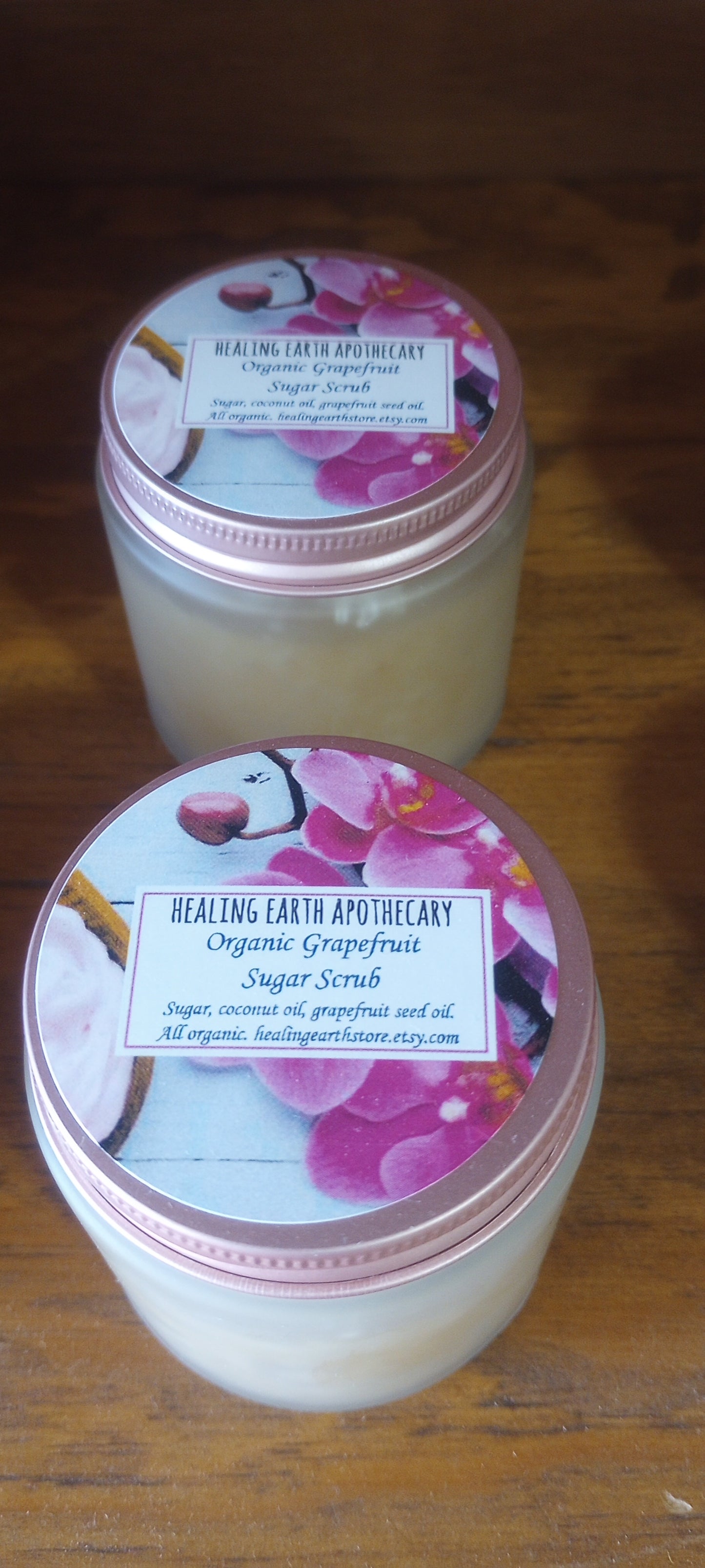 Organic sugar scrub