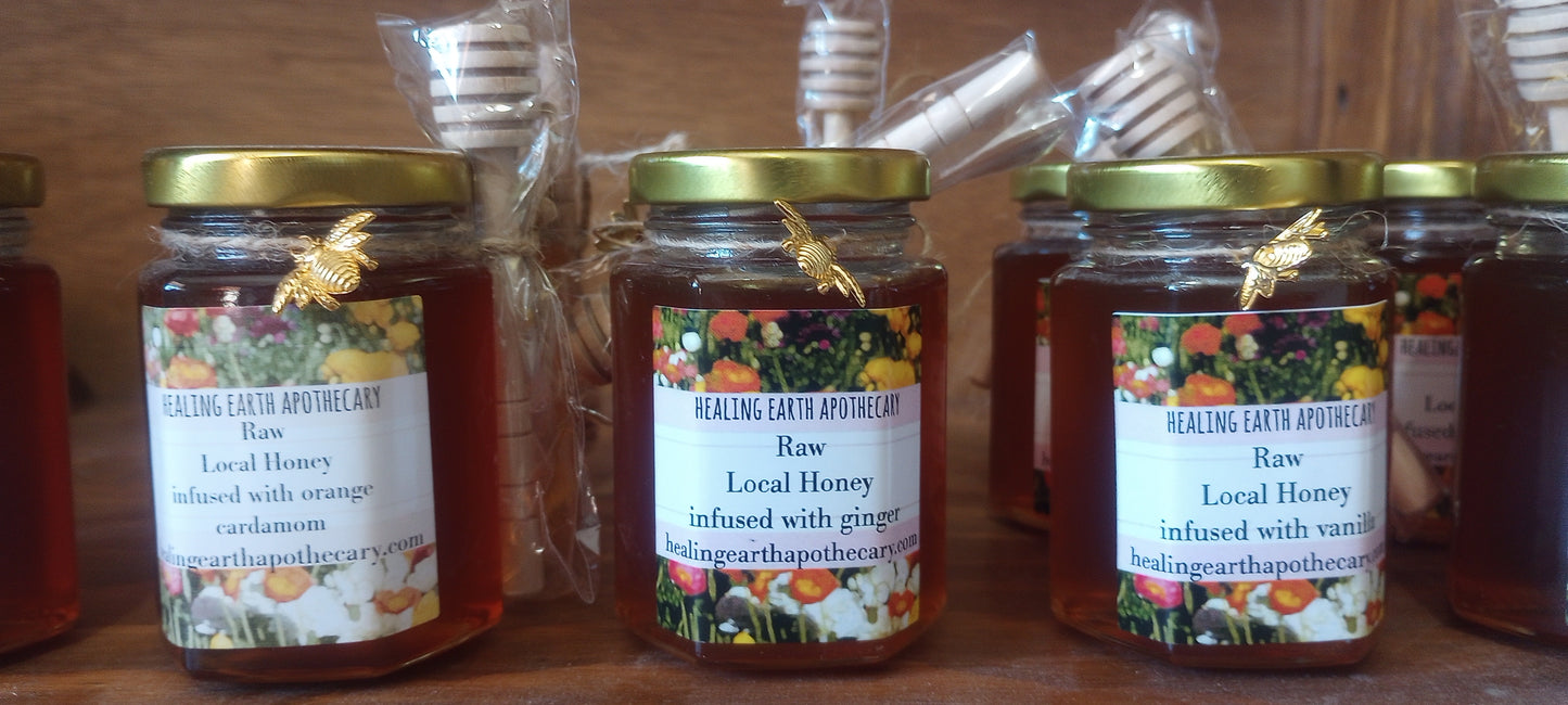 Herbal infused local raw honey