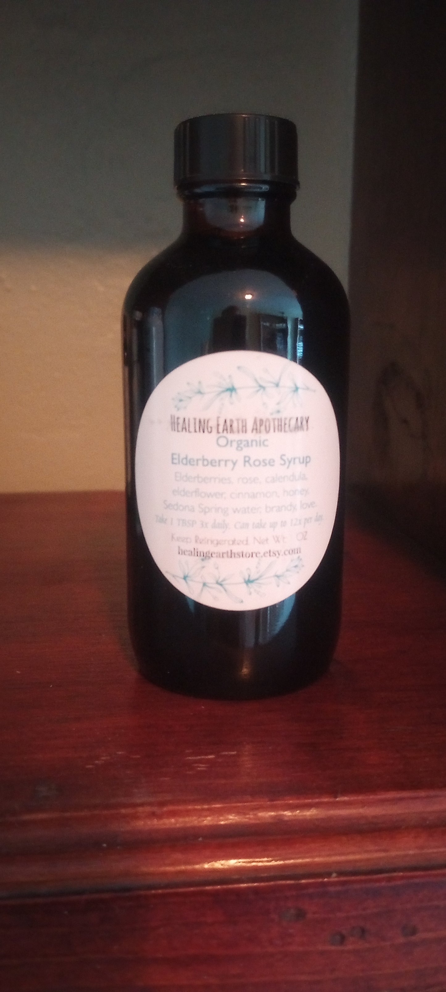 Organic Elderberry Rose Syrup