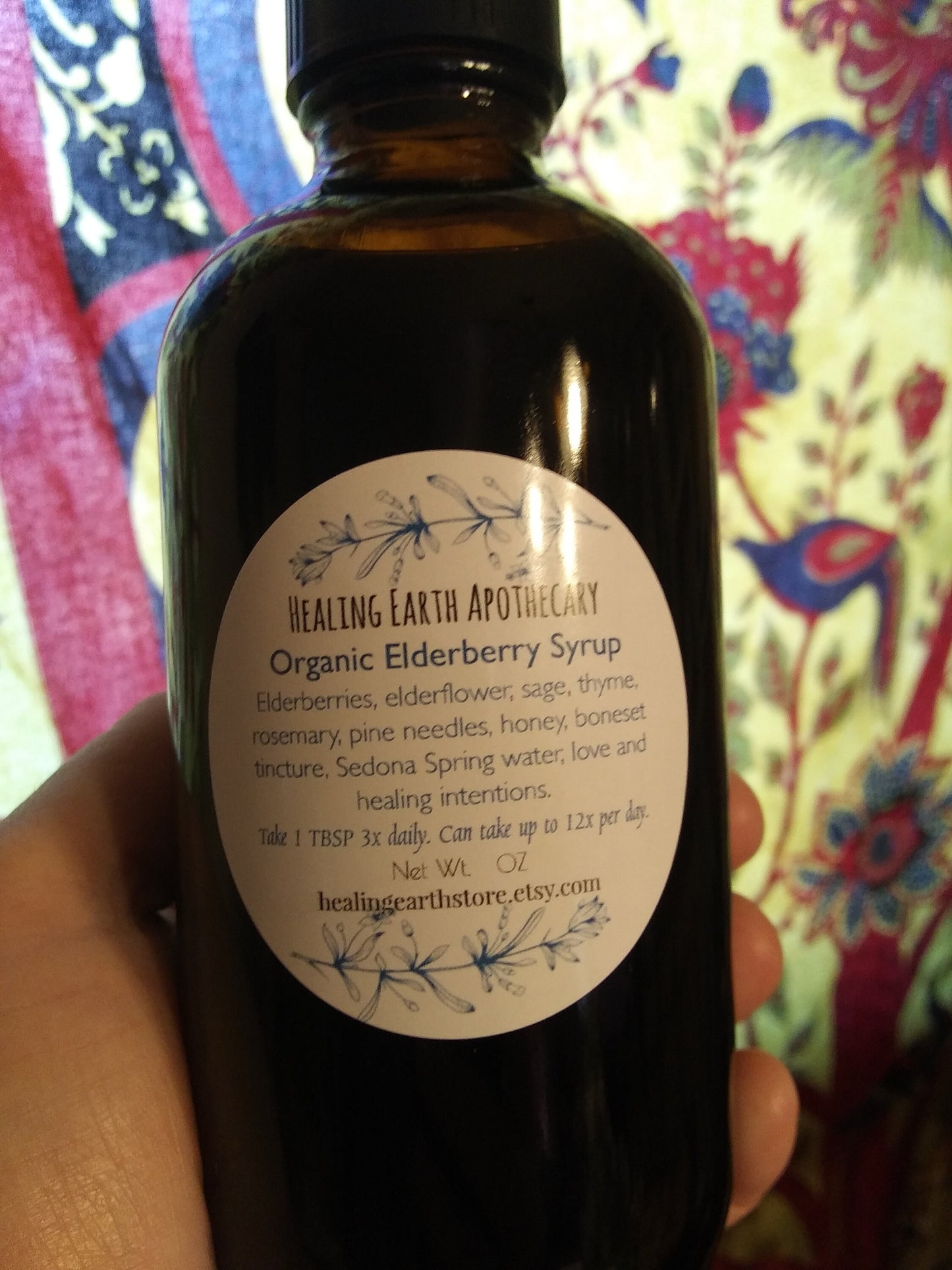 Organic Elderberry Immune Support Syrup