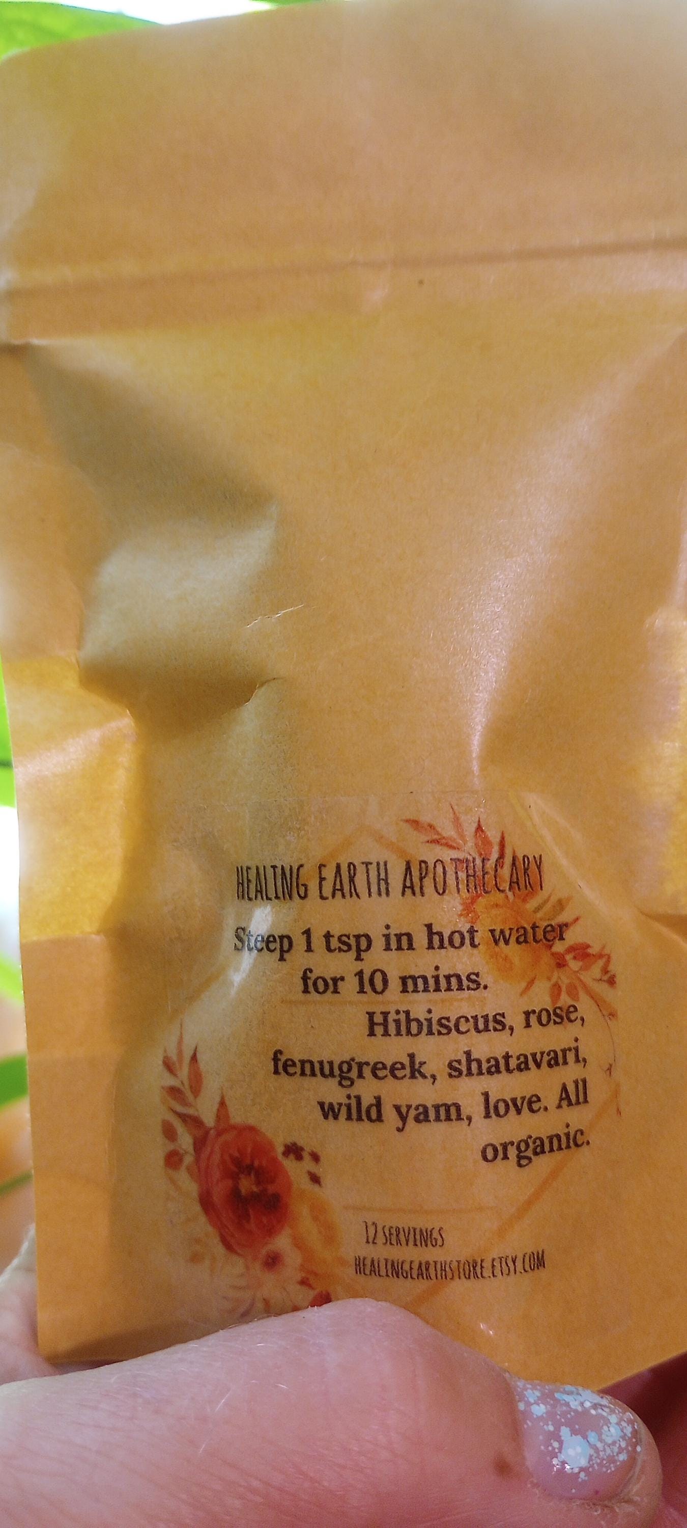 Organic Held & Supported women's loose leaf tea blend