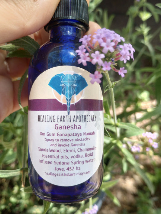 Ganesha remove obstacles essential oil spray