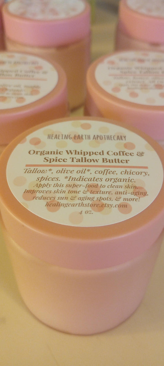 Organic whipped coffee tallow butter