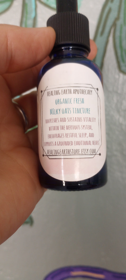 Organic Fresh Milky Oat Tops Tincture