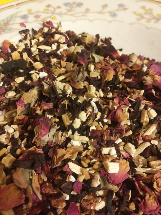 Organic Held & Supported women's loose leaf tea blend
